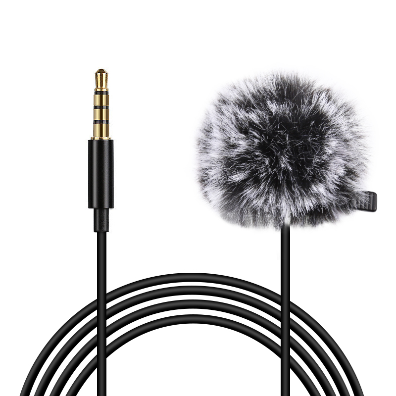 

1.5m Microphone 3.5mm Jack Lavalier Tie Clip Microphone Mini Audio Mic for Computer Laptop Mobile Phone 3.5mm/Type-C/8pin Jack