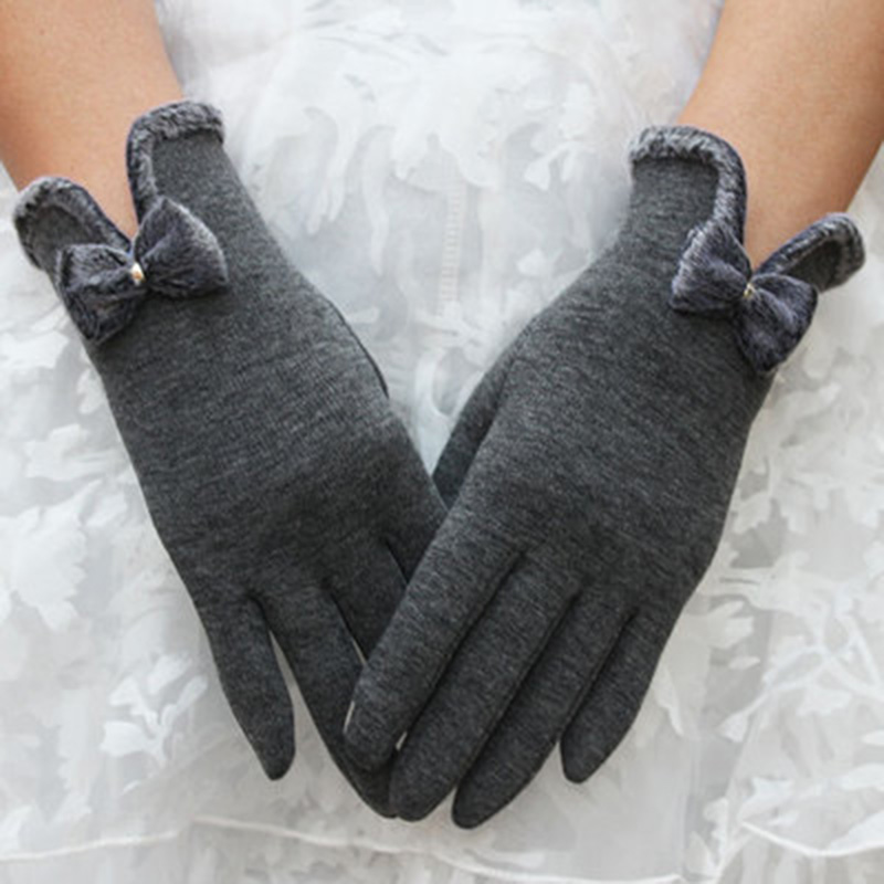 

Elegant not falling velvet touch screen ladies gloves knit not down velvet double layer plus warm comfortable gloves D51
