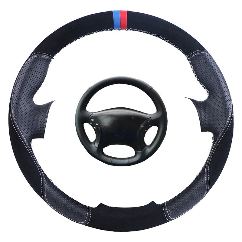 

Car Steering Wheel Cover DIY Custom Made Steering Wrap For W203 C-Class 2001-2007