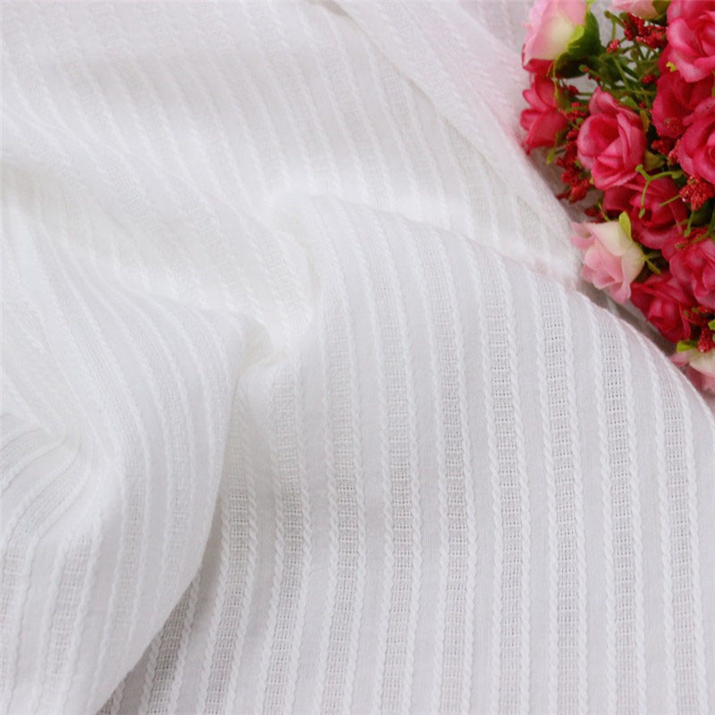 

thin material high quality Pure cotton jacquard fabric for woman shirt dress overpull for home textile JH02