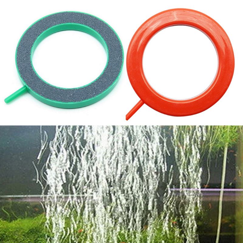

Pet Products Aquarium Fish Round Tank Ring Air Stone Pump Bubble Disk Oxygen Plate Silicon carbide &Plastic Ornament 10cm