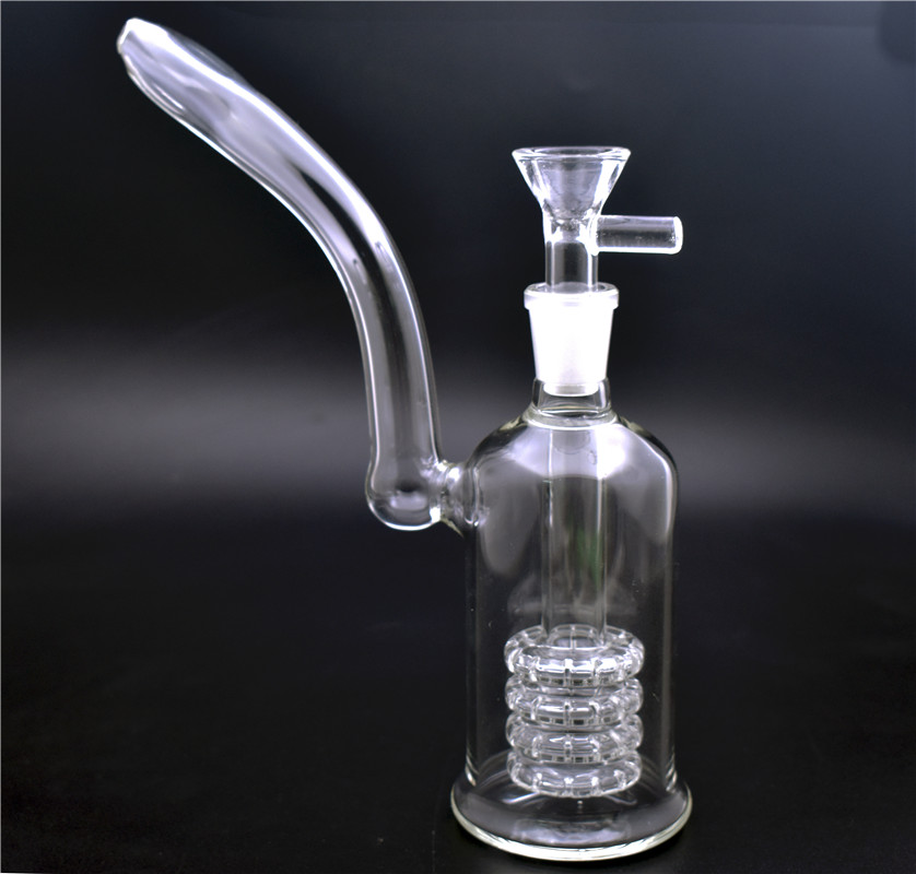 

8inch Glass Beaker Bong Dab Rig 4 Mobius Matrix Perc Percolator Heady Water Pipes Bongs Bubbler water Smoking Pipe with 14mm bowl and pot