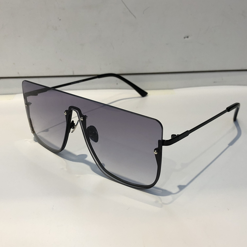 

New Luxury 1231 Brand designer sunglasses For Women Popular Half Frame UV400 Connecti Lens Summer Fashion Style Square Frame Top Quality, White;black
