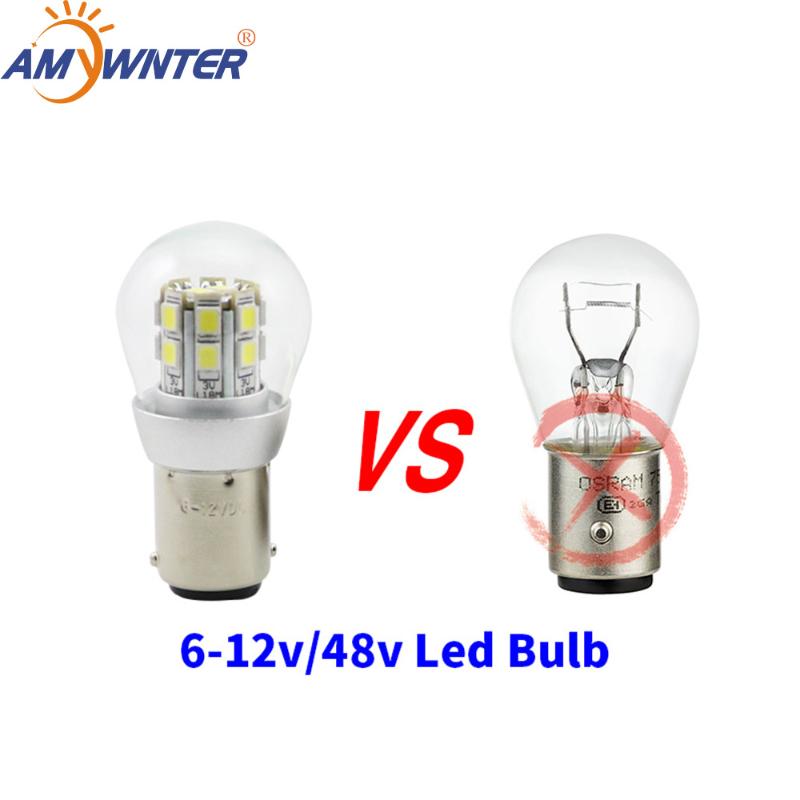 

Hot-sale S25 1157 Dual-intensity 6V P21/5W LED Bulb, BAY15d SMD 2835 LEDs/ Car-ship Indicator Light, Rear Bulb, Lamp Bulb, As pic