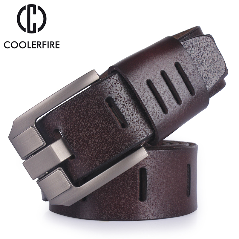 

cowhide genuine leather belts for men brand male pin buckle jeans cowboy Mens Belt Luxury Designer High Quality Leather belt men, Black