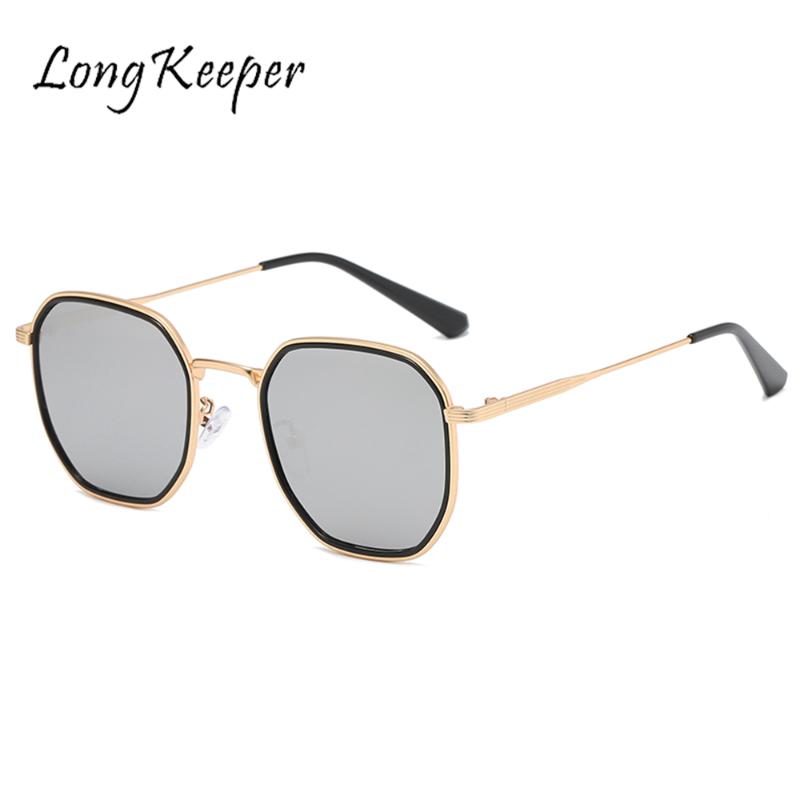 

Metal Black Frame Polygon Sunglasses Men Women Octagon Brand Designer Fashion Glasses Male Female Shades UV400