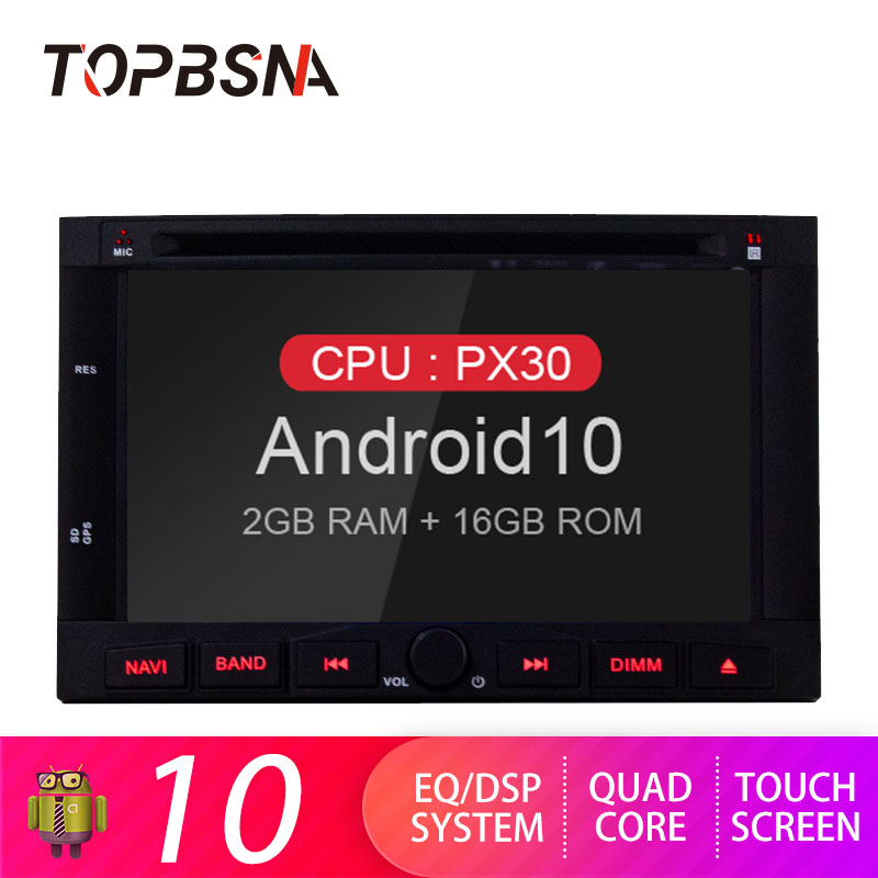 

TOPBSNA Android 10 Car Multimedia Player For 3005 3008 5008 Partner Berlingo GPS Navigation 2 Din Car Radio Stereo WIFI
