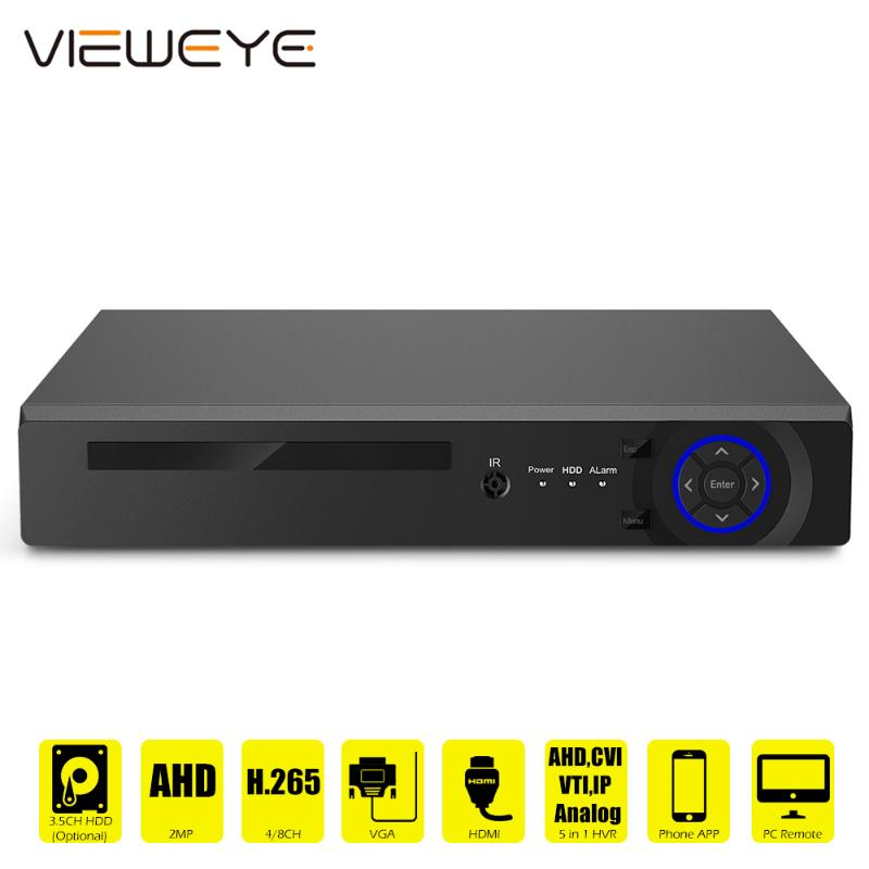 

ViewEye 5MP-N 8CH AHD DVR 6 In 1HYBRID H.265 Security Recorder For 5MP/4MP 1080P AHD TVI CVI Analog Camera Motion Detection
