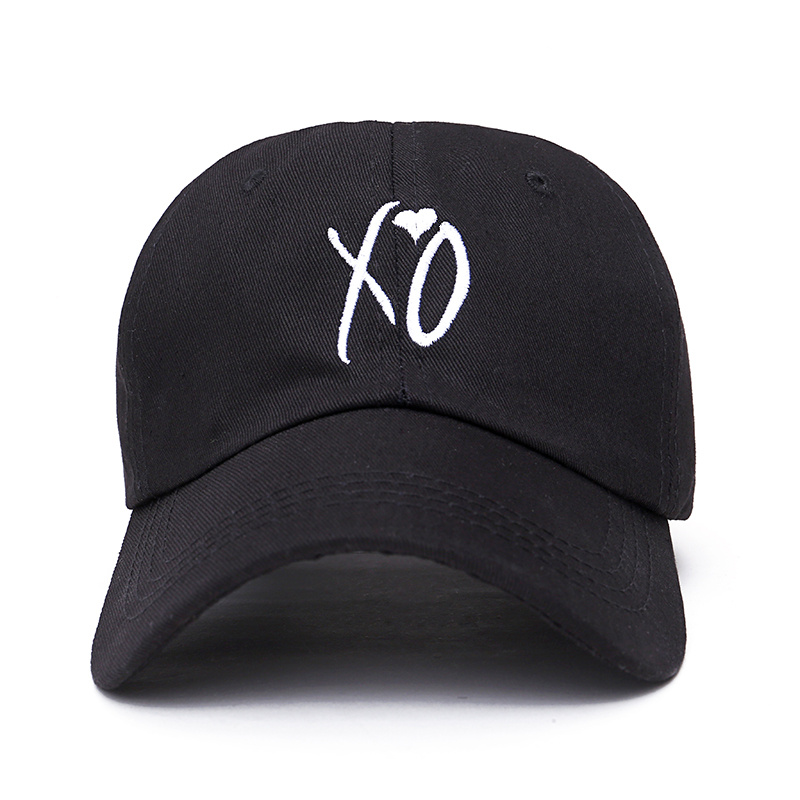 

Fashion adjustable XO hat the Weeknd Snapback hats for men women brand hip hop dad caps sun street skateboard casquette cap, Black