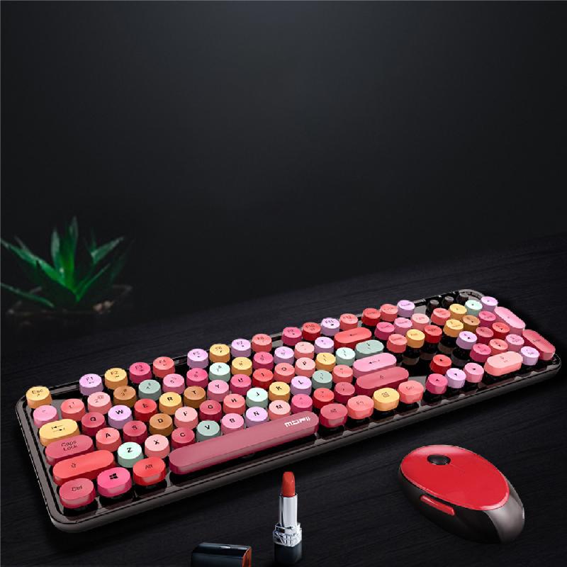 

2.4G Wireless Gaming Keyboard and Mouse Combo Mechanical Feeling Multimedia Keyboard Mouse Set Waterproof For Laptop PCNotebook