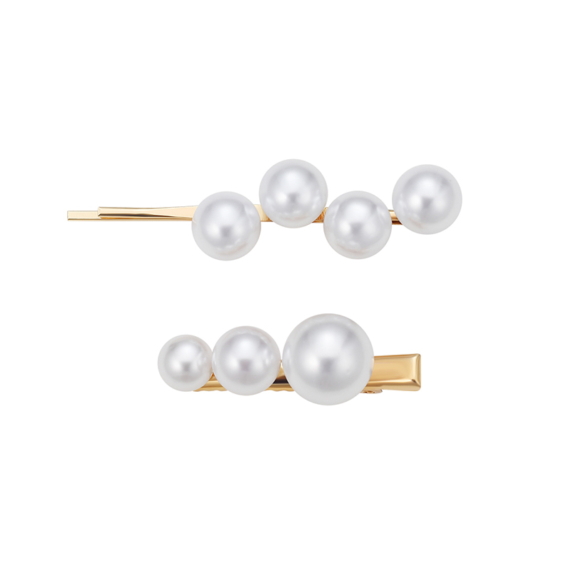 

CHIMERA Pearl Hair Clips for Girls Women Accessories Elegant Bobby Pin Duckbill Alligator Clip Fashion Metal Hairpin Barrettes