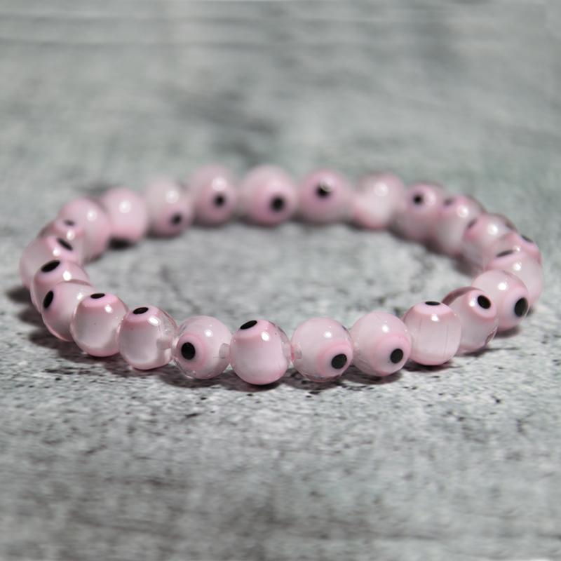 

Trendy 8mm Ceramics Beaded Bracelets For Women Men Turkey Evil Eye Strand Braslet Minimalist Yoga Jewelry Friendship Brazalete