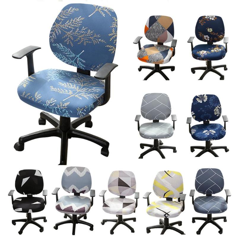 

Stretchable Chair Cover Computer Office Split Protective Office Universal Desk Task Chair Covers Rotating Slipcover