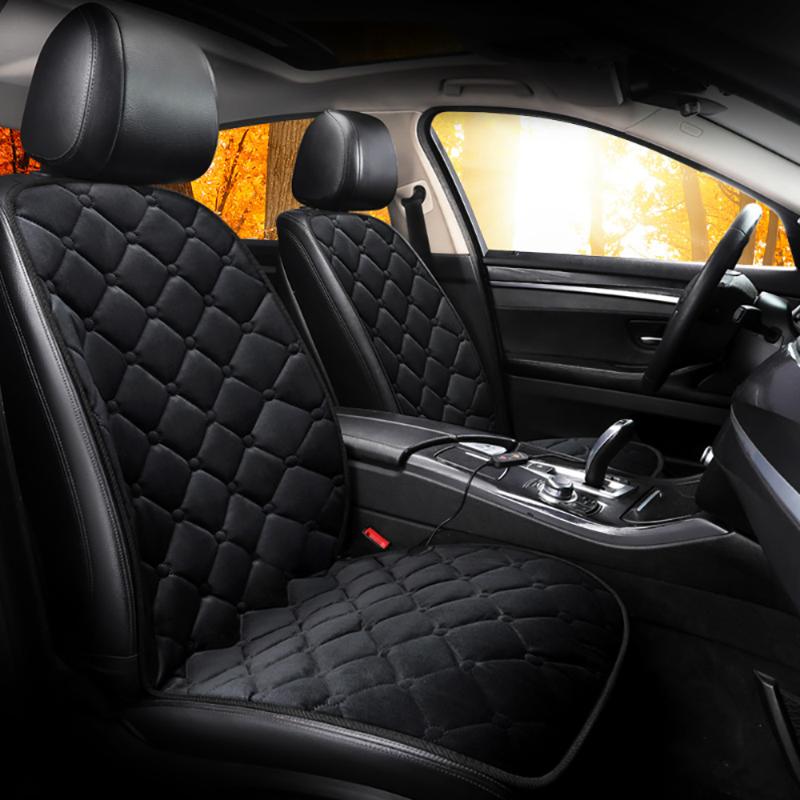 

Universal 12V Heating Car Seat Cover Cushion Winter Plush Heater Warmer Control Temperature Electric Heating Seat Cushion
