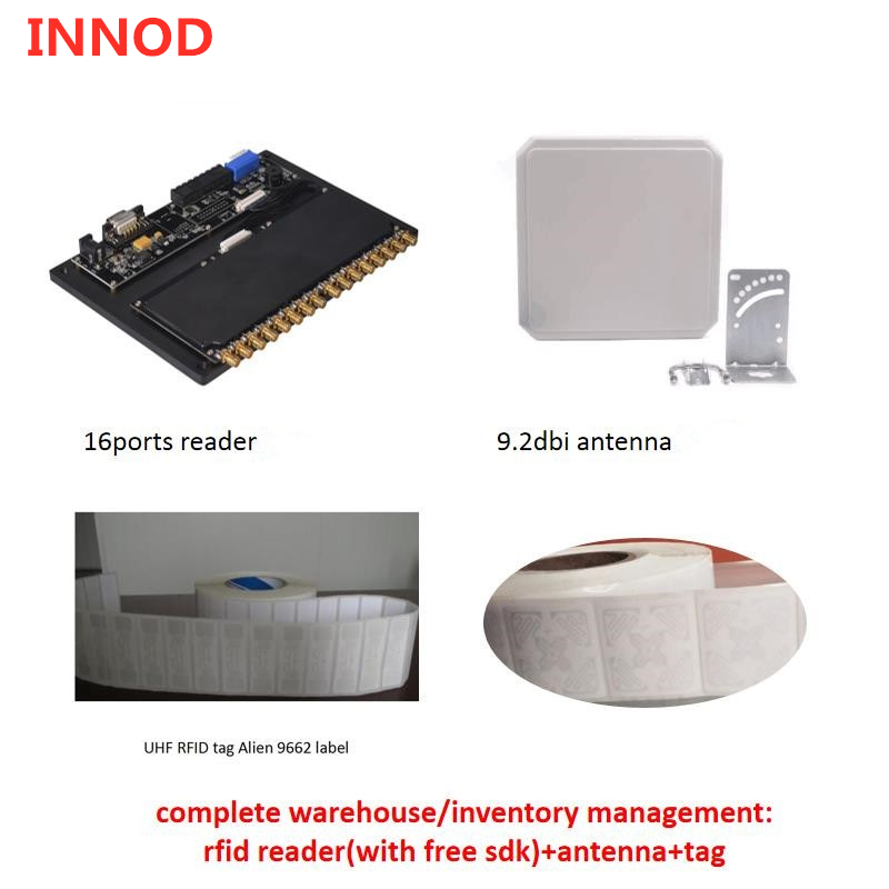 

warehouse management 16 ports impinj r2000 SMA connector supportL RS232 TCP IP multiple interface