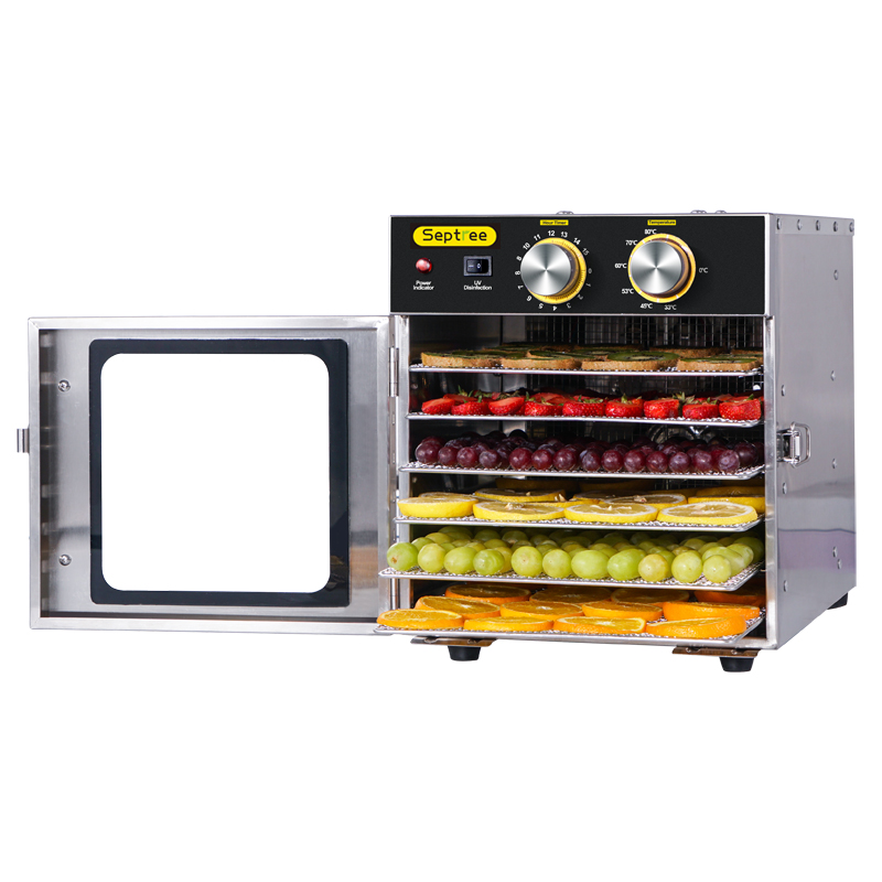 

Dehydration Dryer Stainless Steel Dried Fruit Machine Household and Commercial Dry Vegetable and Fruit Dried Meat