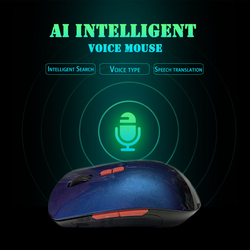 

2.4G Wireless Smart Voice Mouse Voice Control Enter Key Multi-language USB Charging Mouse JR Deals