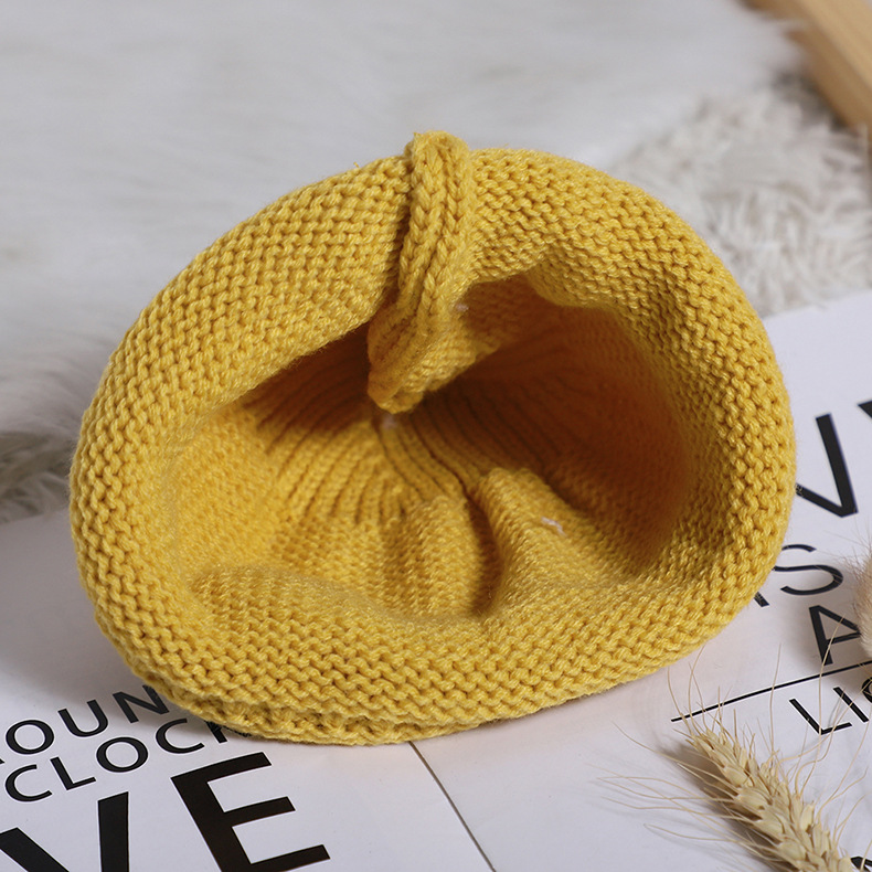 

Children's hat Cartoon standard baby woolen hat cartoon autumn and winter style pointed baby knitted
