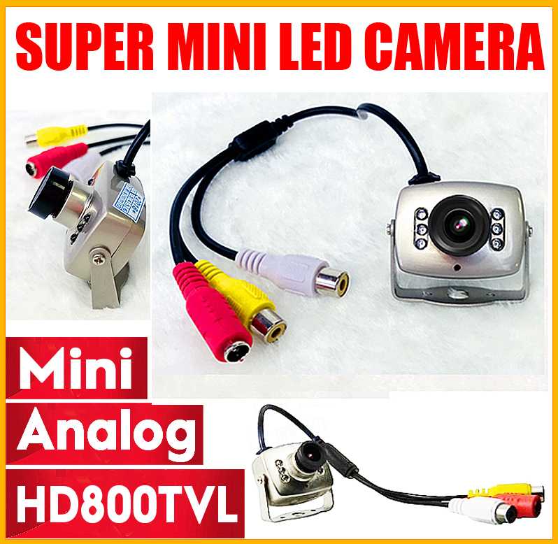 

Very Mini Metal HD 800TVL Surveillance Home INDOOR Audio MIC Cctv Camera 6led Infrared Night Vision small Analog Color Video