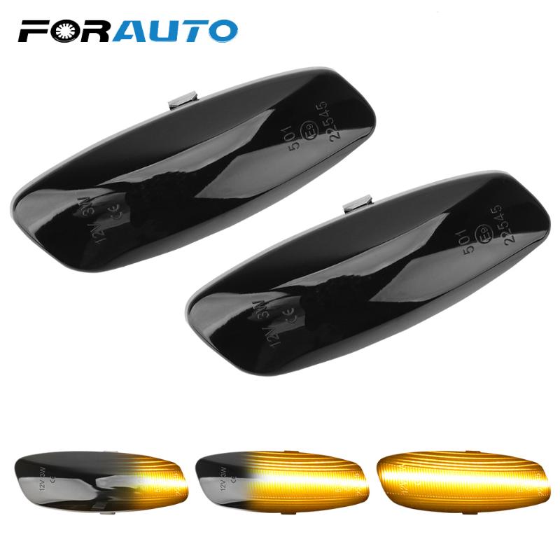 

Dynamic Car LED Side Marker Light Turn Signal Indicator Light for 207 308 3008 5008 RCZ Partner Sequential Blinker, As pic