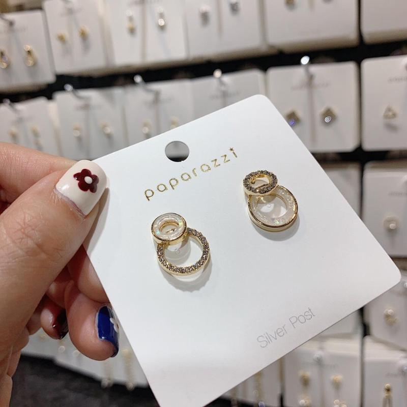 

New simple flash earrings elegant ladies earrings temperament wild girl women jewelry