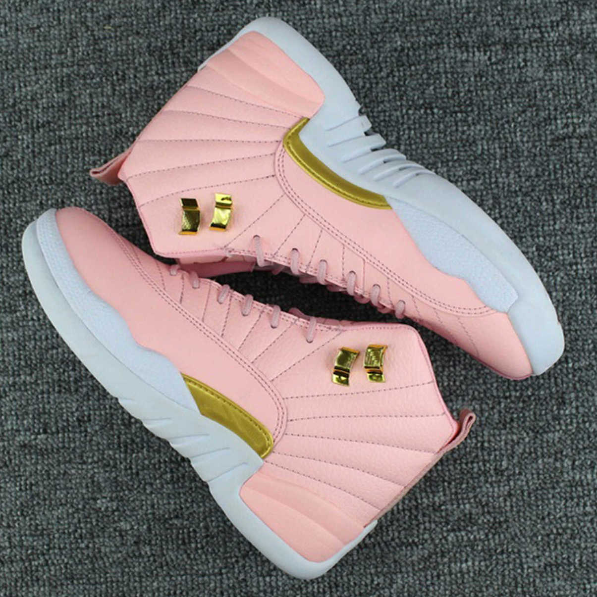 

Women 12 GS Hyper Youth Pink Valentines Day 12s Plum Fog Flu Game Basketball Shoes Girls Master Taxi Sneakers