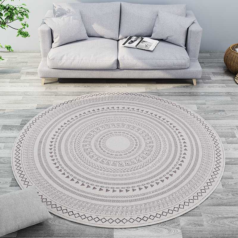 

Carpets Moroccan Round Carpet Livingroom Modern Bedroom Computer Chair Rug Home Entrance/Hallway Doormat Study Floor