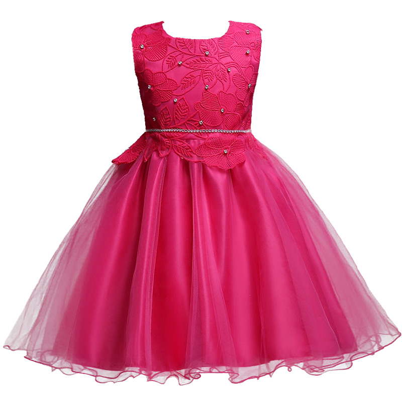 

Lace Girl Dress Summer Clothes 2020 Baby Wedding Veil Kids's Party Wear Costume For Girl Children Clothing, As picture