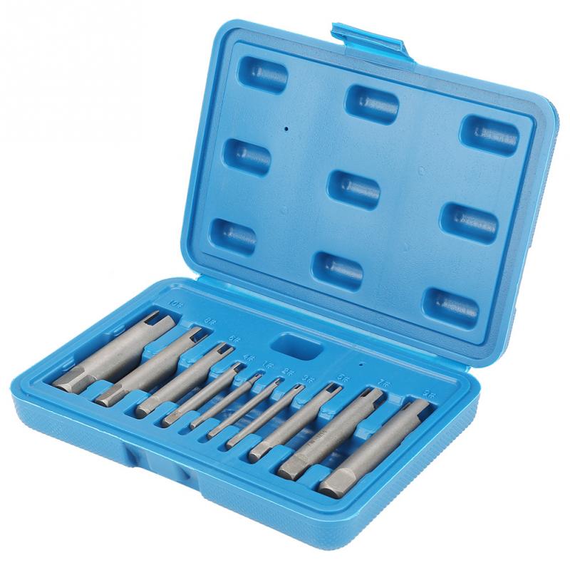 

1 Set Tap Extractor Set Steel Broken Head Taps Remover Stripped Screw Tap Extractor repair Hand Tools