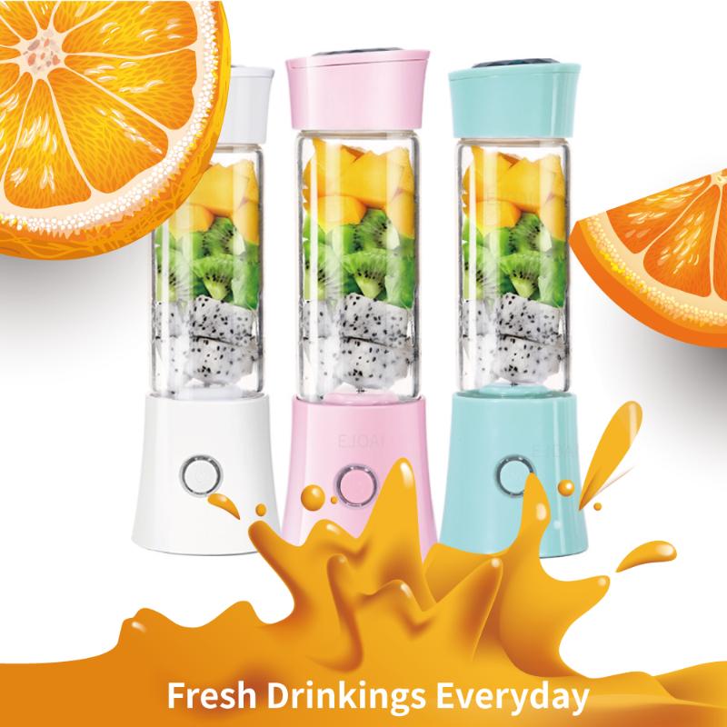 

4000mAh USB Rechargeable Batteries Detachable Cup Portable Juicer Personal Blender Mixer Shaker Fruit Vegetable Juice Machine