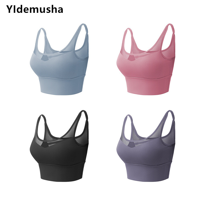 

New Sport Bra Posture Corrector Lift Up Bra Women Cross Back Breathable Underwear Shockproof Sport Support Fitness Vest, Black