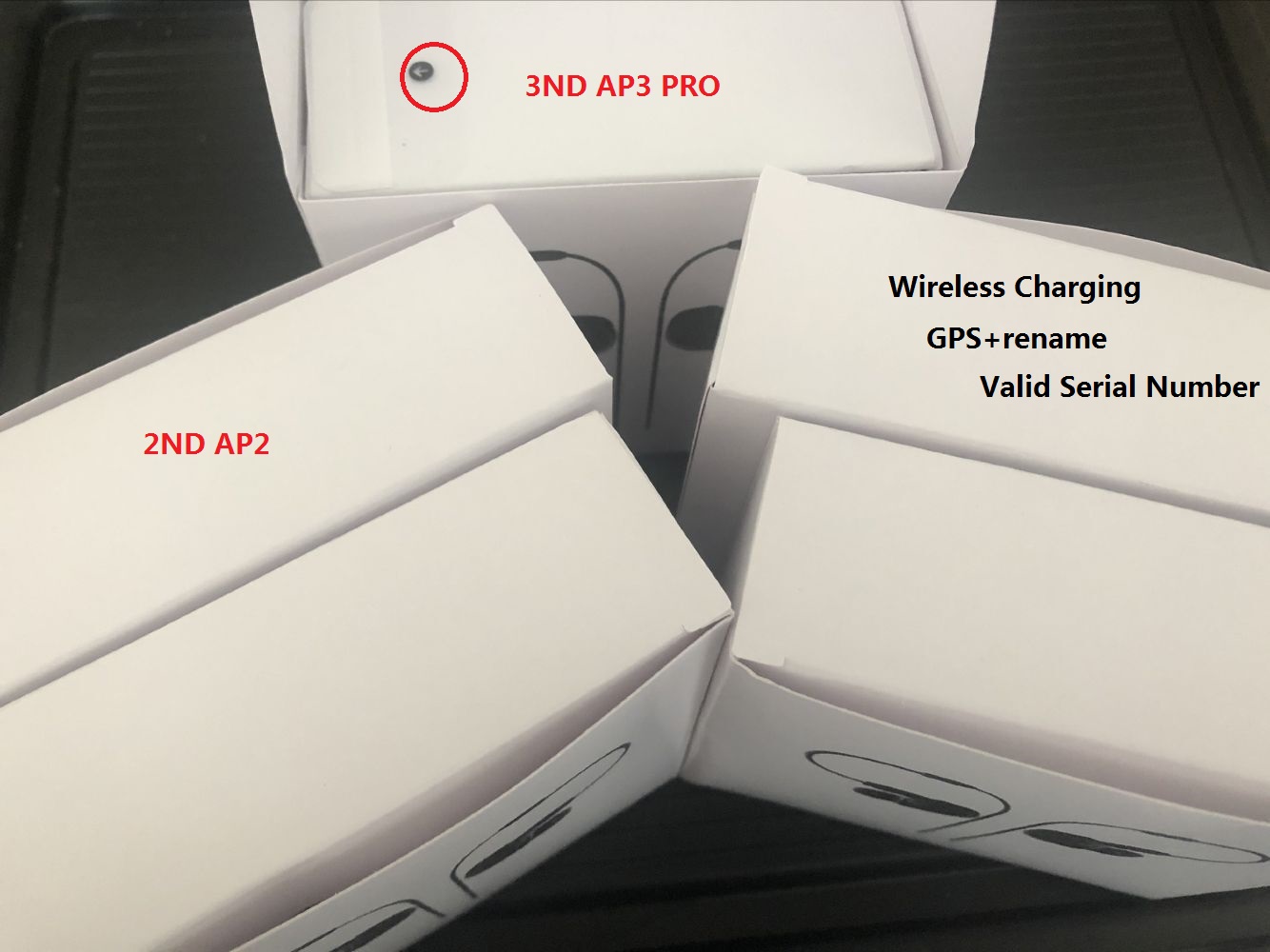 

Rename AP2 AP3 Wireless Bluetooth Earbuds Chip Wireless Charging Case Optical In-Ear Detection Pods PK Air 3 Pro ap pro 2ND 3ND earphone