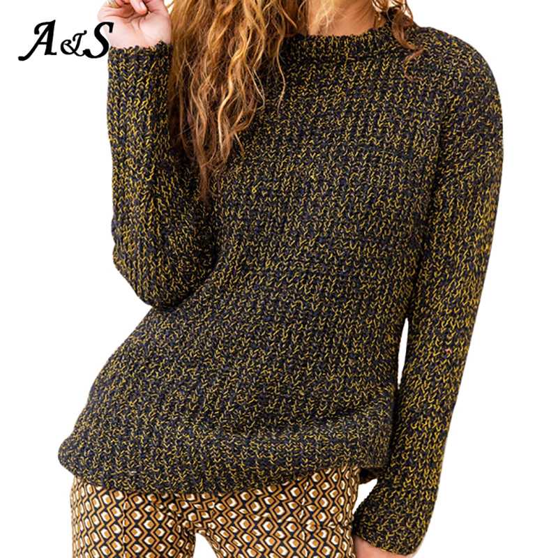 

Anbenser Korean Full Sleeve Women Knitting Sweater Fashion Ladies Solid O-Neck Pullover Oversized Jumper Female Loose Sweaters, Gray