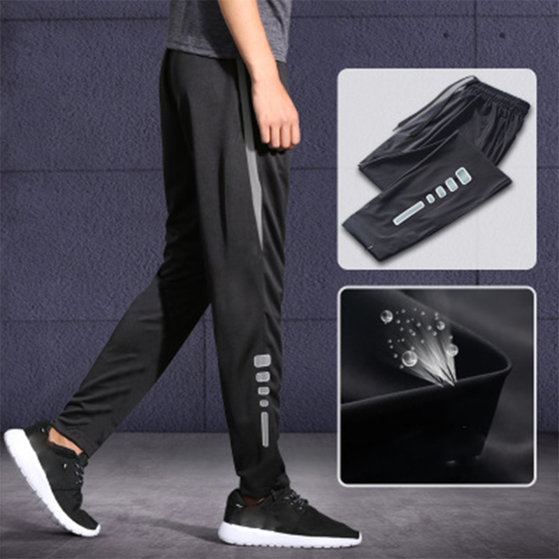 

Sports pants men loose running casual quick-drying breathable thin section ice silk fitness football pants riding, 972 red