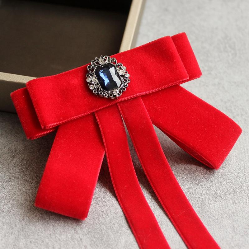 

Japanese and Korean girls fashion bow tie Female student school uniform shirt red bow tie