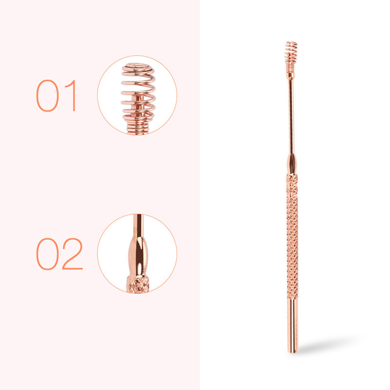 

1 Pc Stainless Steel Head Spiral Ear Pick Spoon Earwax Remover Cleaning Tool Earpick Ear Wax Removal