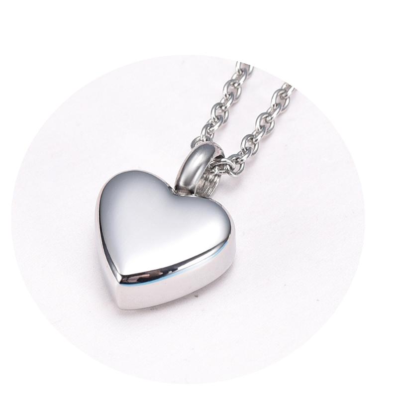 

LKJ9412 Steel, Gold and Pink Blank Slider Mini Heart Cremation Urn Necklace Engravable Memorial Ash Keepsake Jewelry 13mm*13mm