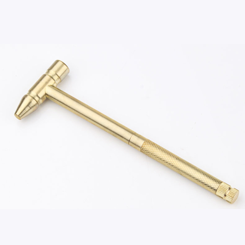 

Copper Hammer 5 In 1 Multifunctional Hammer Built-in Small Screwdriver Indoor Outdoor Mini Tool JS22
