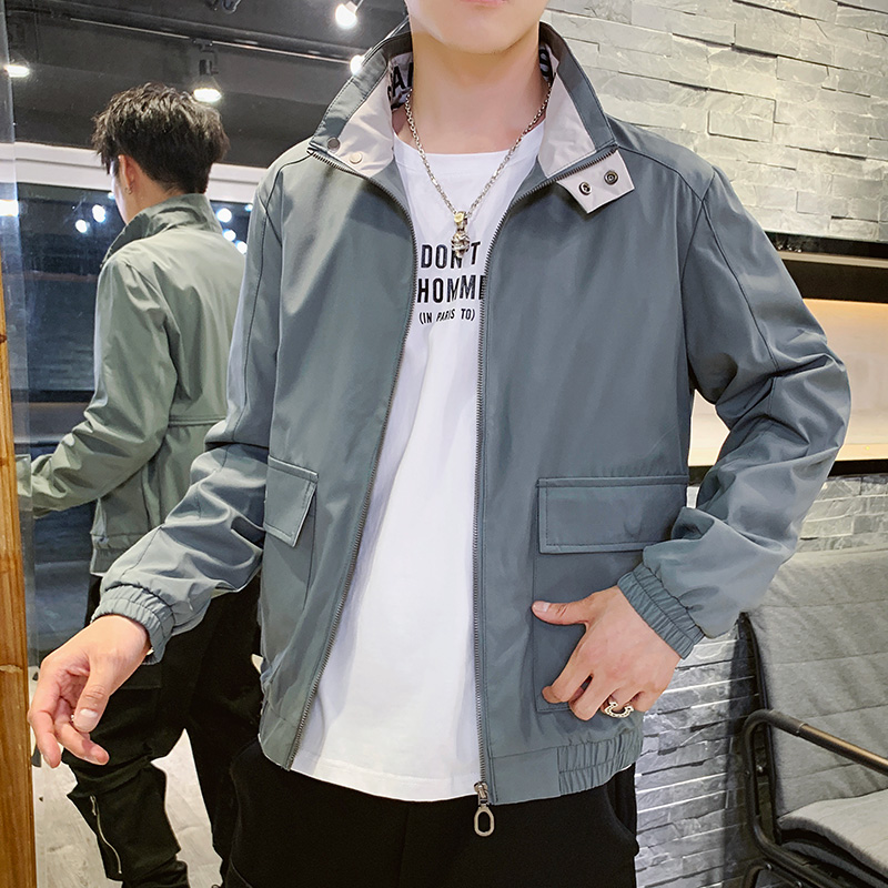 

Autumn Bomber Jacket Men Fashion Slim Fit Windbreaker Pilot Coat Streetwear Zipper Jackets Coats Men's Clothing Korean Outerwear, Army green