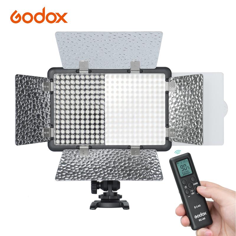 

Godox LF308D LED Flash Light Photography Fill-in Lamp Video Light Control with Remote Controller Power Adapter Color Filters