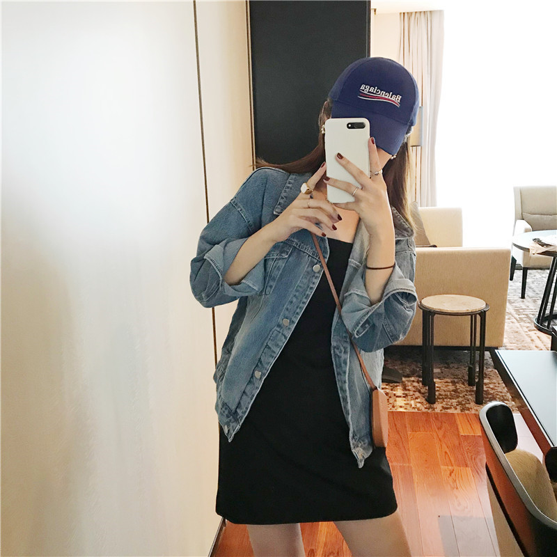 

Fall 2020 new loose jean jacket with short leisure coat jacket F4479, See chart