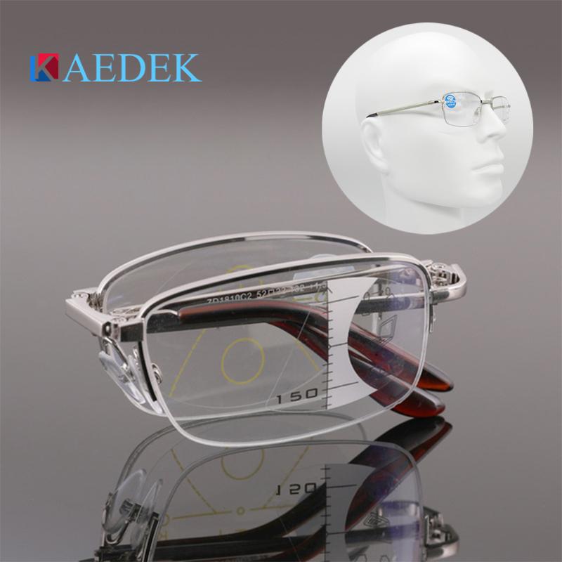 

KAEDE 2020 Ultralight Progressive Bifocal Reading Glasses Multifocal Men Women Flexible Foldable Anti-blue Light presbyopic
