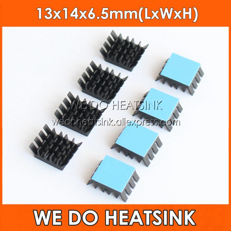 

WE DO HEATSINK Spiky Black 13x14x6.5mm Aluminum Heatsink With Thermal Pad Applied for Chips WE DO