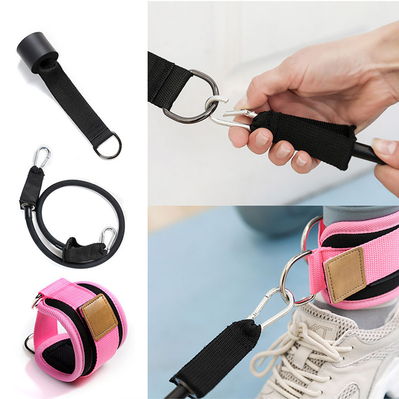 

Resistance Bands With Ankle Strap Door Hanging Ring Exercise Bands Set Yoga Pilates Pull Rope Excerciser Body Train Workout Yoga