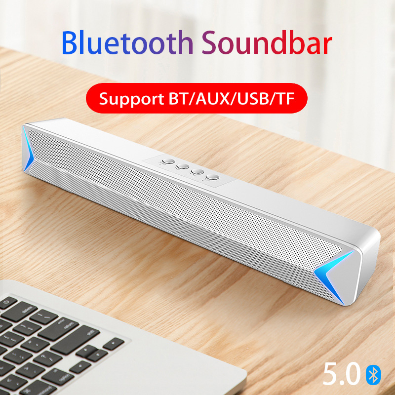 

2020 TV Sound Bar AUX USB FM RADIO Wired and Wireless Bluetooth Home Theater Surround SoundBar for Computer PC TV Speaker