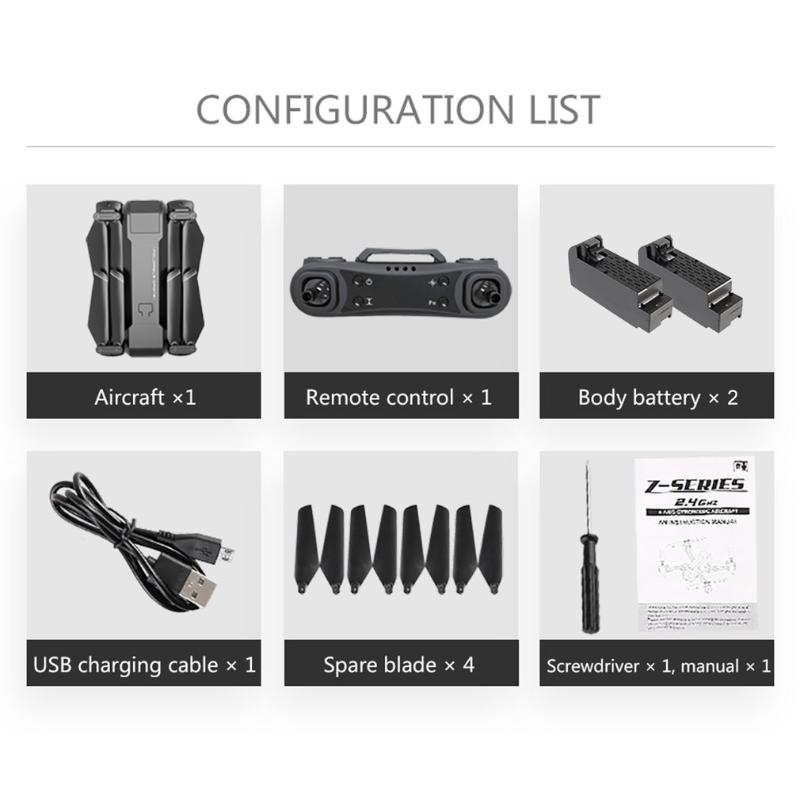 

KF607 GPS Folding Drone Optical Flow Drone RC Helicopter with 1080P HD 5G Wide-angle Electric Adjustment Camera