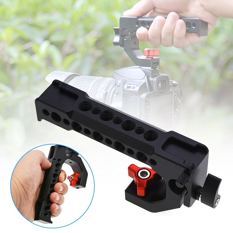 

Top Handle Grip Hot Shoe Handle with Anti-Off Designed Cold Shoe Adapter for DSLR Camera NC99