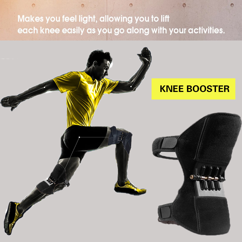 

Maxairms Support Knee Pads Rebound Powerleg knee brace support ortofit stabilizer joelheira Power Lift, Black