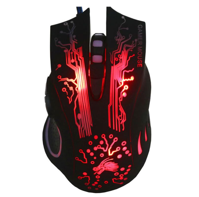 

USB Wired Gaming Mouse 2400DPI 3200DPI 5500DPI LED Optical Gamer Mouse 7 Buttons Gamer Computer Mice For Laptop Mice PC