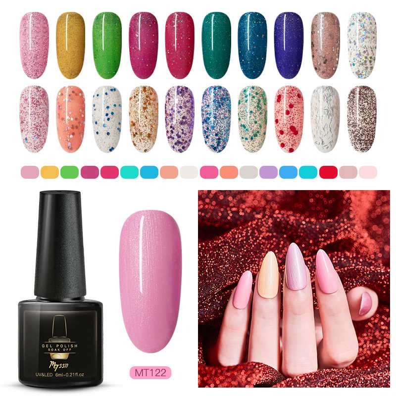 

Mtssii 6ml Gel Nail Polish Hybrid Varnishes Semi Permanent Nail Polish Vernis UV Color All For Manicured Gel Lak Top Base Primer, Bs04894